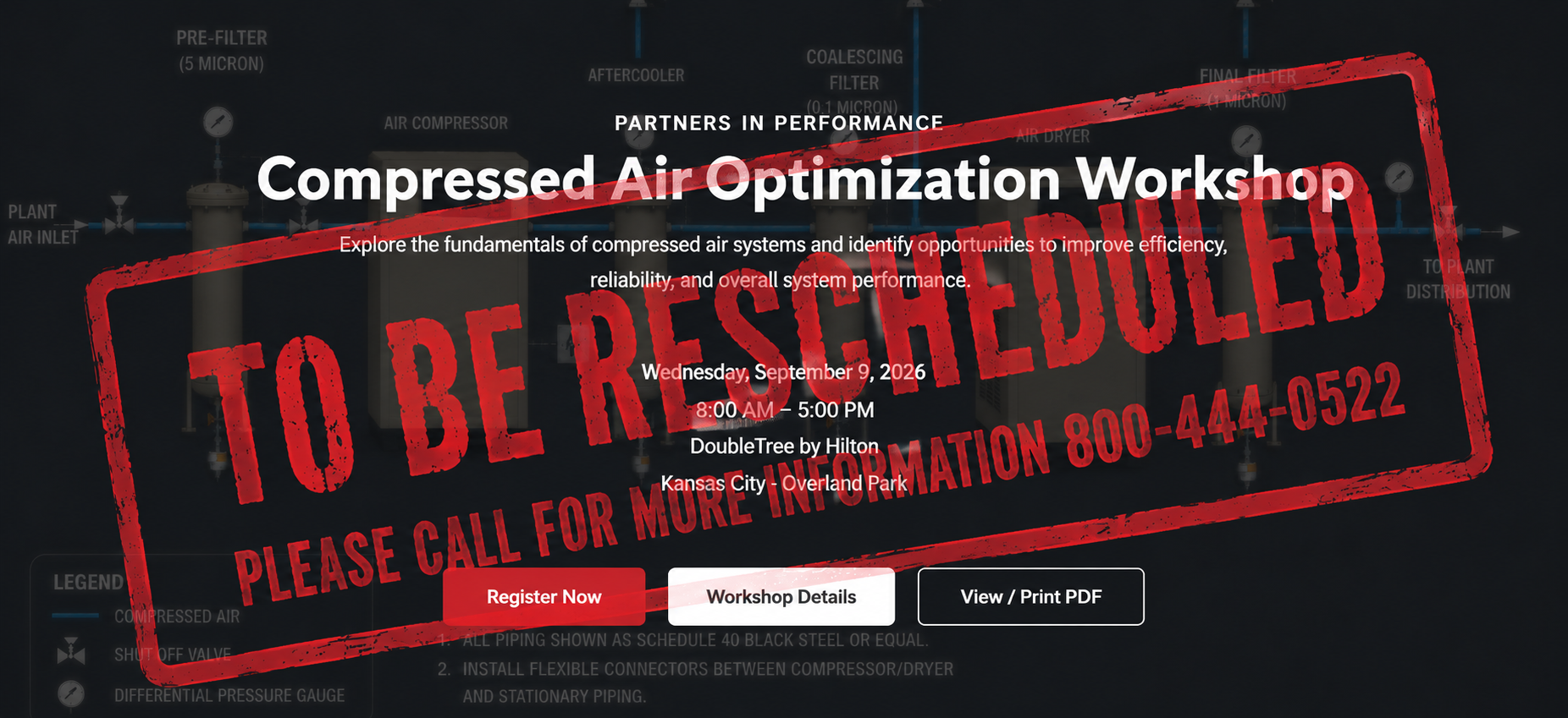 Compressed Air Optimization Workshop - To Be Rescheduled